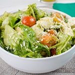 Salada Caprese (Rúcula, Tomate e Queijo Branco ao Molho Pesto)