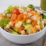 Salada Delta (Mix de Folhas, Tomate, Cenoura, Palmito e Cebola)